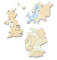 Hier erhalten Sie unser Gesamtpacket an Kartenmaterial zum Vorzugspreis! Auf
70 Pr�sentationsfolien finden Sie folgende Abbildungen:<br>
<br>
- Deutschland (geografische
Gesamtansicht)<br>
- Deutschland (Gesamtansicht mit Unterteilung nach L�ndern)<br>
-
Deutschland (Gesamtansicht mit Unterteilung nach EU-L�ndern)<br>
- Jedes Bundesland
einzeln mit den wichtigsten St�dten<br>
- Europa (geografische Gesamtansicht-
Europa (Gesamtansicht mit Unterteilung nach L�ndern)<br>
- Europa (Gesamtansicht
mit Unterteilung nach EU-L�ndern)<br>
- Jedes europ�ische Land einzeln mit
den wichtigsten St�dten:<br>
<br>
Albanien, Andorra, �sterreich, Wei�russland,
Belgien, Bosnien und Herzegowina, Bulgarien, Estland, Finnland, Frankreich, Griechenland,
Gro�britannien, Island, Irland, Italien, Jugoslawien, Kroatien, Lettland,
Liechtenstein, Luxemburg, Litauen, Mazedonien, Malta, Moldawien, Niederlande,
Norwegen, �sterreich, Polen, Portugal, Rum�nien, Russland, Slowakei,
Spanien, Schweden, Schweiz, Tschechien, Ukraine, Ungarn, Wei�russland<br>
<br>
Wenn
Sie die Karten in professionellen Grafikprogrammen nutzen wollen, empfehlen wir
Ihnen den Download als �Adobe Illustrator Dateien�.<br><br>
Anders als bei
unseren sonstigen Produkten haben Sie hier �berhaupt keine Einschr�nkungen
bez�glich Verwendungszweck oder Auflagenh�he.